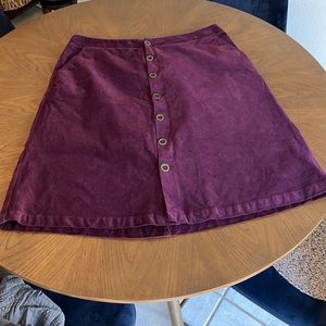 St. John’s Bay midi wine button down skirt